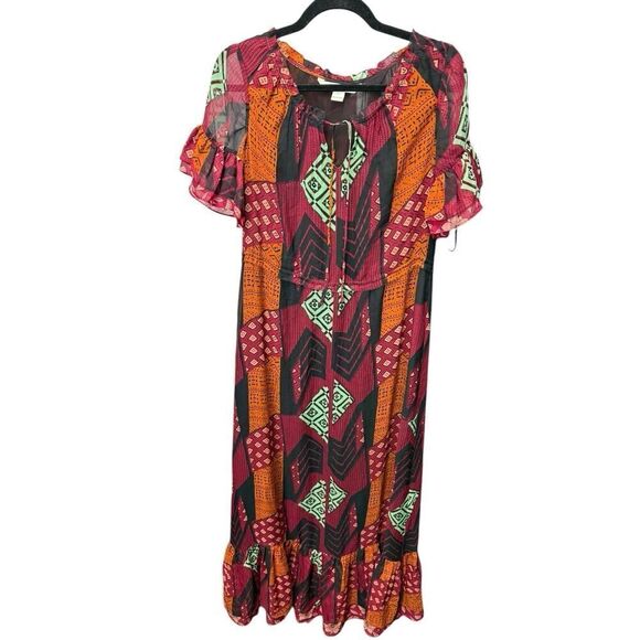 Diane von FurstenbergβSilk Patchwork Maxi Dress - Size 4 (US) - Picture 6 of 16
